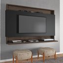 Ver imagem 1 de Painel Home para Tv até 50 Pol 136 X 91 Cm Madri Mdp Coffee Preto - Clicklar