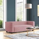 Ver imagem 1 de Sofá Namoradeira Amsterdam 1,40m Suede Rose - Inova Decorações