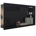 Ver imagem 3 de Nicho de Porcelanato Preto Polido para Banheiro Shampoo 60x32cm