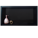 Ver imagem 4 de Nicho de Porcelanato Preto Polido para Banheiro Shampoo 60x32cm