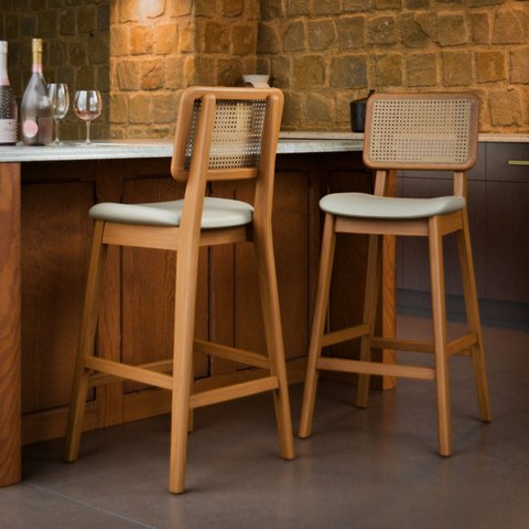 Banqueta Classic Palha Linho - 1450