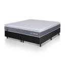 Ver mais imagens de Conjunto Box Preto Luanda Cinza Espuma D28 Queen 158x198x62 - King House