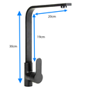 Ver imagem 2 de Torneira Cozinha Gourment Monocomando Misturado 5059H Preta Luuk Young