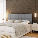 Ver imagem 3 de Cabeceira King 192cm Boucle Estofada Design Moderno para Quarto Linea