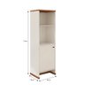 Conjunto Escritório Office 4 Peças Mesa Gaveteiro Armário Buffet Berlin Off White e Naturale - 8