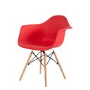 Ver imagem 3 de Kit 2 Poltronas Decorativas Charles Eames Eiffel 132pp Vermelho
