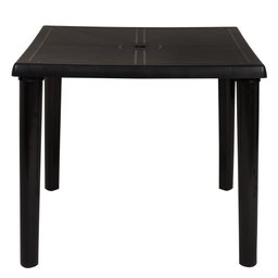 Mesa Plastica Quadrada Desmontavel Mor Preta - 2
