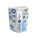 Ver imagem 2 de Caneca Olhos Gregos com Pompom De Porcelana