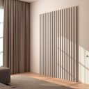 Ver imagem 2 de Painel Ripado de Madeira para Sala Quarto 134x183cm Bairon D03 Fendi - Lyam Decor