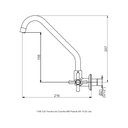 Ver imagem 2 de Torneira de Cozinha Parede - Job - 1168