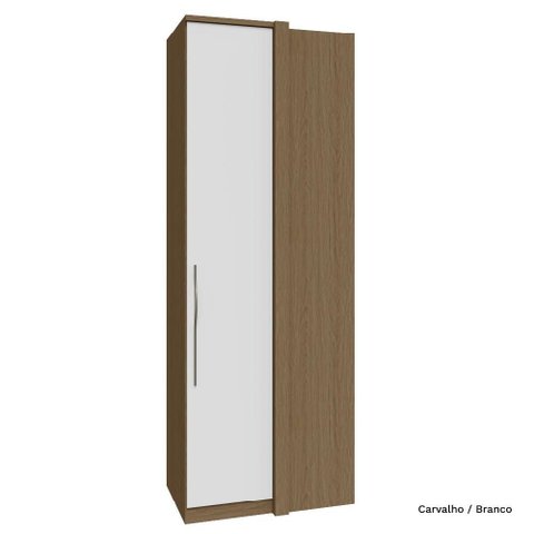 Guarda Roupa Modulado 01 Porta Deslizante 245cm Canto Reto Setiba