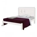 Ver imagem 2 de Cama Casal Extensível Livia 100% Mdf e Estrado 100% Madeira Carmolar Branca