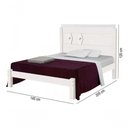 Ver imagem 3 de Cama Casal Extensível Livia 100% Mdf e Estrado 100% Madeira Carmolar Branca