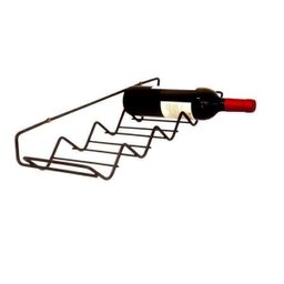 Adega de Fixação Vinhos para Garrafas em Parede Preto - 1