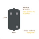 Ver imagem 5 de Espelho Grande Decorativo Orgânico Pinterest 60x80 Mod. Bali Preto