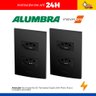 Kit Tomadas e Interruptores Preto Ébano(fosco) Inovapro - Alumbra - 4