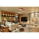 Ver imagem 2 de Lustre Decorativo Madeira Plafon Madeiro Nog 20cm:Pau Ferro