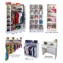 Ver imagem 2 de Expositor Colméia Armário Arara Balcão Caixa Loja Roupa 7 Pç