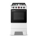 Ver imagem 1 de Fogão a Gás 4 Bocas Automático Ideal Super Branco Mesa Inox F4iab - Esmaltec