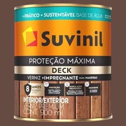 Verniz Proteção Máxima Deck Acetinado Mogno com 0,9 Litro - 50739841 - Suvinil - 2