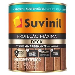 Verniz Proteção Máxima Deck Acetinado Mogno com 0,9 Litro - 50739841 - Suvinil - 1