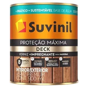 Verniz Proteção Máxima Deck Acetinado Mogno com 0,9 Litro - 50739841 - Suvinil
