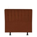Ver imagem 1 de Cabeceira Estofada Kiara 100cm Solteiro Box Quarto Suede Terracota Telha - Gat Magazine