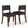 Conjunto de Mesa com 2 Cadeiras Arkansas Imbuia/preto - M. Arapongas Imbuia/preto 06 - 5