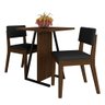 Conjunto de Mesa com 2 Cadeiras Arkansas Imbuia/preto - M. Arapongas Imbuia/preto 06 - 1