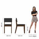 Ver imagem 7 de Conjunto de Mesa com 2 Cadeiras Arkansas Imbuia/preto - M. Arapongas Imbuia/preto 06