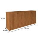 Ver imagem 7 de Aparador Buffet para Sala de Jantar Lia 100% MDF com 4 Portas Cimol Savana 3
