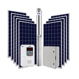 Kit Bomba Submersa Energia Solar Irrigação 2CV Até 28800L/d - 1