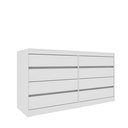 Ver imagem 2 de Cômoda 8 Gavetas Orgânica Luna 100% MDF 158cm Yescasa Branco/Neve