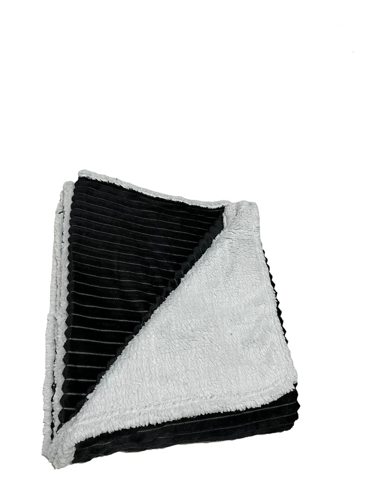 COBERTA MANTA/SHERPA CASAL 2,20X1,80 - COR PRETO - 1