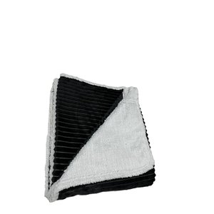 COBERTA MANTA/SHERPA CASAL 2,20X1,80 - COR PRETO
