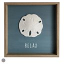 Ver imagem 1 de Quadro Decorativo Poliresina Estrela do Mar Redonda 25cm Azul/branco Florarte Flor Arte