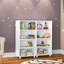 Ver imagem 1 de Kit 2 Estantes Infantil Montessoriana Multiuso Branco