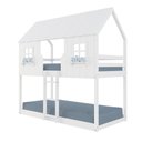 Ver imagem 1 de Beliche Montessoriano Casinha Encantada Madeira Maciça Branco | Housin