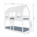 Ver imagem 4 de Beliche Montessoriano Casinha Encantada Madeira Maciça Branco | Housin