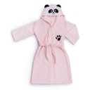 Ver imagem 1 de Roupão Atoalhado com Capuz Algodãozinho Panda Rosa Gg