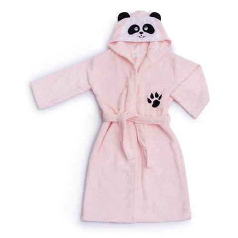 Roupão Atoalhado com Capuz Algodãozinho Panda Rosa Gg
