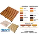 Ver imagem 3 de Deck de Madeira Modular 50x50 Cm com Pintura Neonx:verniz Natural Uv
