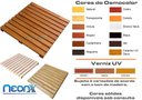 Ver imagem 3 de Deck de Madeira Modular 50x50 Cm com Pintura Neonx:verniz Natural Uv
