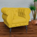 Ver imagem 2 de Kit 2 Poltronas Decorativa Sala Recepção Maya Veludo Mostarda Lm Decor