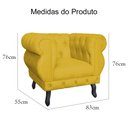 Ver imagem 7 de Kit 2 Poltronas Decorativa Sala Recepção Maya Veludo Mostarda Lm Decor