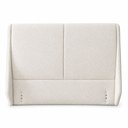 Ver imagem 5 de Cabeceira Moderna Louvre Casal Bouclé Off White - Sallar Home