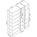 Ver imagem 3 de Closet Multi Yes Com Cabideiro Porta E 12 Prateleiras Nova Mobile Montana