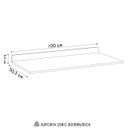 Ver imagem 4 de Tampo para Balcão de Cozinha 100cm Mdp M24 Preto - Mpozenato