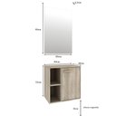 Ver imagem 6 de Conjunto Para Banheiro Gabinete Suspenso 60cm Com Cuba E Espelho Anne B06 Barrique - Lyam Decor