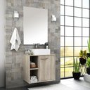 Ver imagem 2 de Conjunto Para Banheiro Gabinete Suspenso 60cm Com Cuba E Espelho Anne B06 Barrique - Lyam Decor